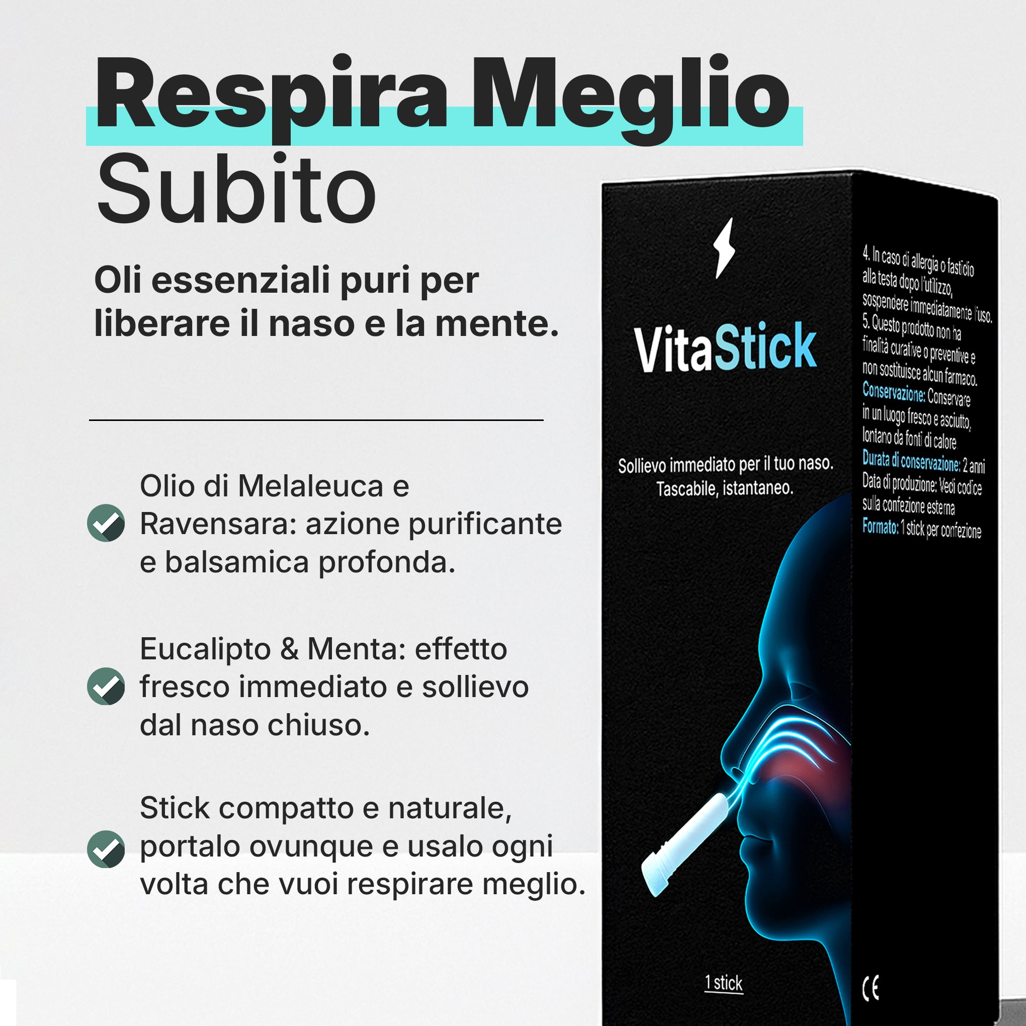 VitaStick – Bastoncino Nasale Sollievo Istantaneo